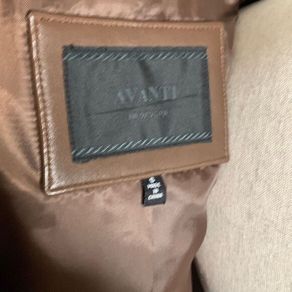 Avanti brown jacket size small leather - Picture 5 of 8